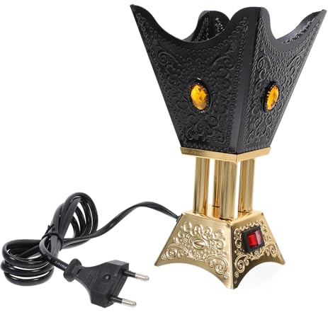 SMASOLO Bruciatore di Incenso Elettrico Decorativo Resistente e Leggero per Aromaterapia e Relax in Camera Design Mediorientale Raffinato