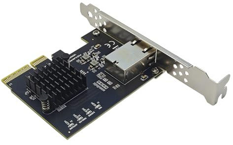 Tarjeta de red Ethernet PCIE3.0 4X a RJ45 de 10 Gbps, tarjeta adaptadora Gigabit Ethernet de 10000 Mbps para servidores de PC de escritorio, adaptador PCIe