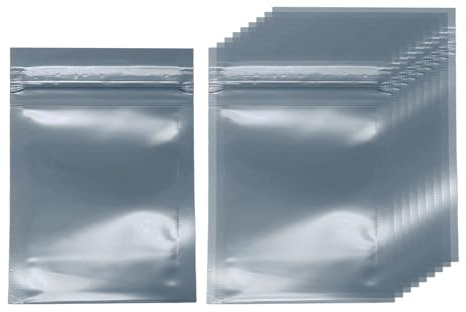 QUARKZMAN 30 antistatiska påsar 2,4 tum x 3,5 tum dubbelskikt anti-statisk återanvändbar ESD-skydd för GPU hårddisk HDD SSD LED-lampor mörkgrå halvtransparent