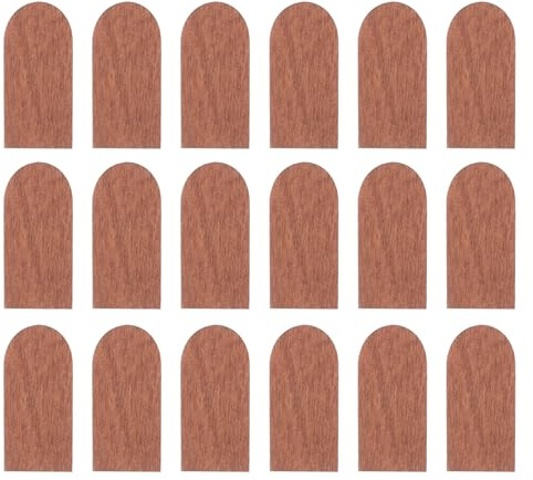 HONITANO 200 Piezas de Tejas para minicasas de muñecas: Tejas festoneadas 1:6 - Kit de de Madera - Láminas pequeñas para Manualidades para techos de dioramas de Casitas de Juegos y cabañas de Hadas.