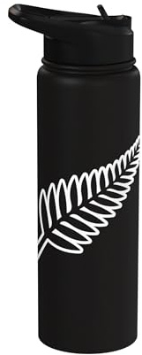 New Zealand Fern NZ Kiwi Bird Proud New Zealander Stainless Steel Insulated Water Bottle