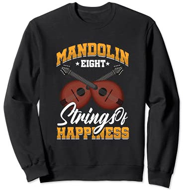 Joueur Mandoline Instruments Cordes Bluegrass Musicien Sweatshirt