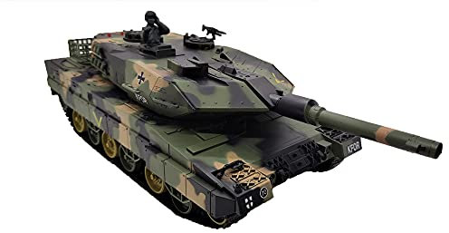 HBS Hubsons® RC Leopard 2A5 Kampf-Panzer mit Sound, Maßstab 1:24 und 2 Gefechtssystemen/Infrarot- und 6mm Schuss/