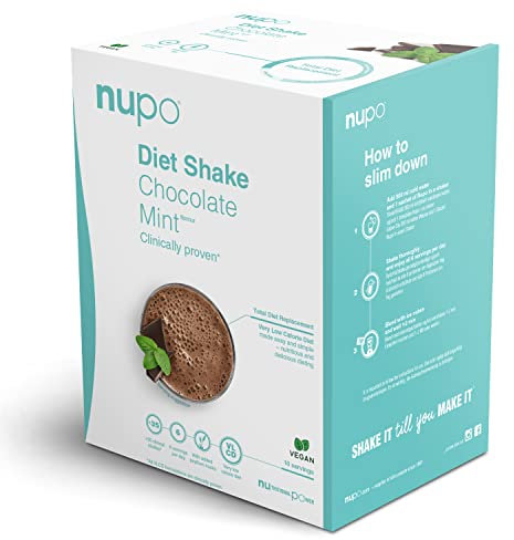 NUPO Diet Shakes for Weight Loss for Women & Men (12 Servings) | Tasty Meal Replacement Drinks | Clinically Proven Food Replacement Shakes for Weight Management I Very Low-Calorie Diet, GMO Free