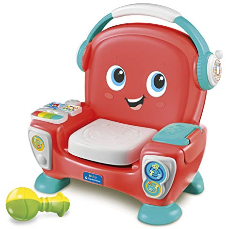 Clementoni 61359 EL Sillón Bailón The Bailon Sessel Sprechender Babystuhl, interaktives Kleinkind, Licht und Geräusche, Lernspielzeug für 1 Jahr, hergestellt in Italien, Verschiedene Einheitsgröße
