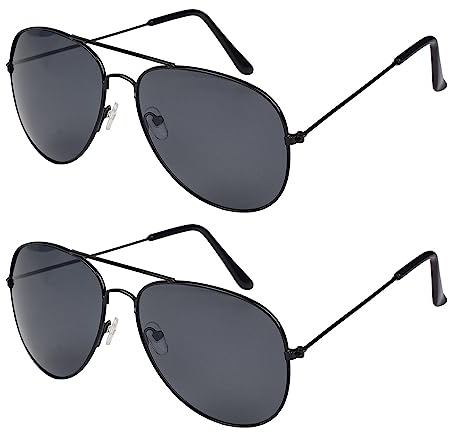 Lezevn Polarized Pilot Sunglasses UV Protection Sun Glasses Classic Vintage Style Ultralight Shades Halloween Fancy Dress for Men Women
