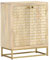 vidaXL Buffet avec 2 Portes, Armoire Latérale avec 2 Compartiments, Meuble de Rangement Salon Salle de Séjour, Moderne, Marron Bois Massif de Manguier