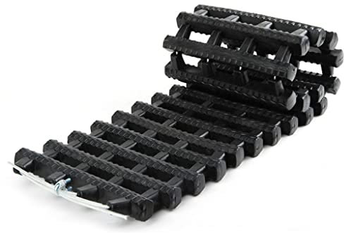 QUNINE Räder Tragbare Reifen-Traktionsmatten, Auto-Fahrzeug-Reifen-Recovery-Tracks-Boards Off-Road-Traktionsmatte – LKW in Schnee, EIS, Schlamm und Sand