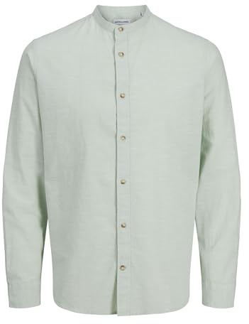 JACK & JONES herr Jjesummer Band Shirt Ls Sn Långärmad skjorta