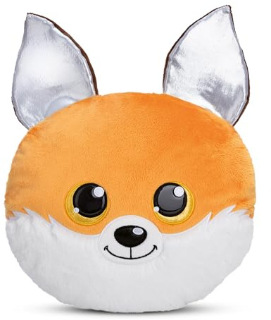 NICI Cuscino di peluche GLUBSCHIS Volpe Runizzi 32x32cm arancione - Soffice cuscino morbido per bambini, bambine, neonati e amanti dei peluche - Ideale a casa, all'asilo o in viaggio