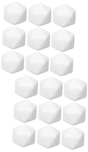 DRESSOOS 20pezzi Dadi Acrilici Vuoti Per Progetti Fai Te Blocchi Quadrati Non Finito Per Attività Artigianali Per Giochi Educativi e Attività