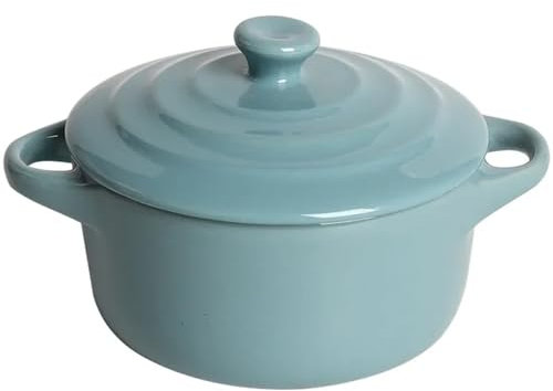 MZPOZB Sopera De Cerámica Olla for estofado impermeable, olla de sopa de cerámica con tapa, olla for estofado Binaural, Nido de Pájaro for el hogar, huevo al vapor, tazón especial for estofado(Green)