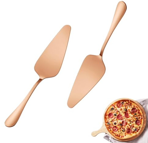 2 Stück Tortenheber Edelstahl,Kuchenheber & Tortenheber,Vielseitiger Tortenheber mit Messer & Tortenschaufel,Robuster Tortenmesser für Pizza,Kuchen&Gebäck,Kuchenheber Lasagneheber für Party&Restaurant