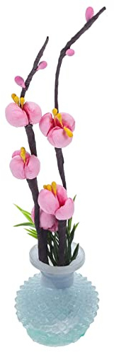 FUNNETOYU Decorazione per Piatto di Sashimi Accessorio Creativo e Delicato Rosa in Plastica Fiore di Prugna Finto per Ristoranti e Sushi Bar