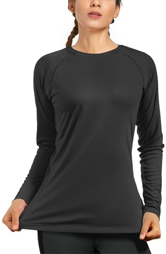 WISMBOX Women's Long Sleeve Rash Vest, UPF 50+ Swim Top for Beach and Surf | Quick-Drying Fabric, Comfortable Coverage, Designed For Swimming, Snorkelling, Holidays And Outdoor Water Sports