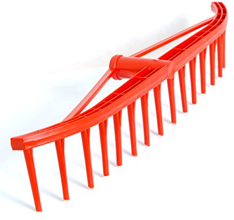 Heurechen Laubrechen Fächerbesen Rechen Laub Besen Kunststoff 60 cm 16 Zinken KTG