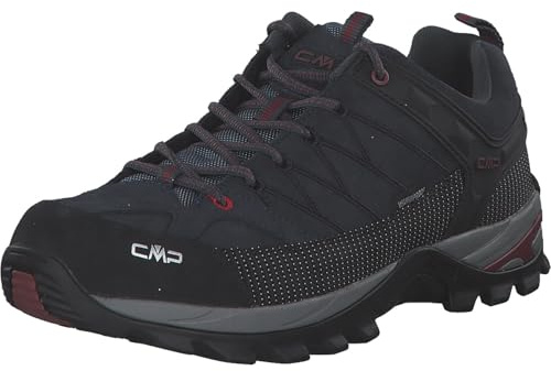 CMP Rigel Low Trekking Skor Wp herr promenadsko ,Asfalt Syrah ,46 EU