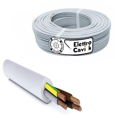ELETTROCAVI K - CAVO ELETTRICO FG16OR16 4G1,5 mm² IN DOPPIA GUAINA PER USO ESTERNO E INTERNO QUADRIPOLARE 4 POLI CPR 0,6/1 kV IEMMEQU PROFESSIONALE MADE IN ITALY 10 METRI