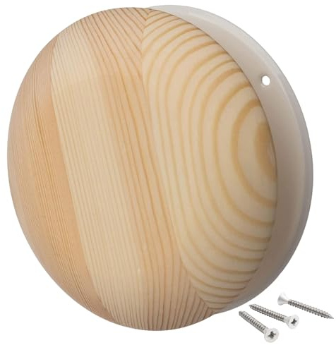 LIRAST 100 mm Wooden Plate Valve Extractor and Supply Air Ceiling Valve Ventilation Grill Saun 4 in