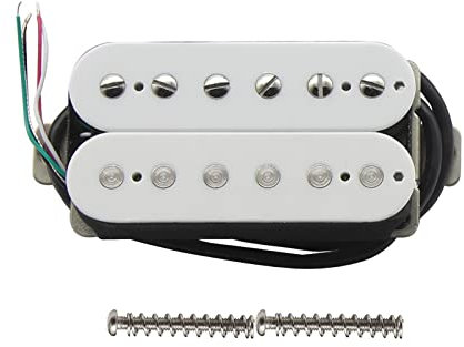 Alnico 2 Humbucker Pickup Double Coil E-Gitarren Pickup Neck White Gitarrenteile Gitarren-Tonabnehmer