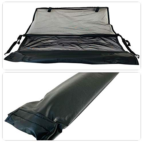 PureWind Windschott kompatibel mit VW Golf 1 Baujahr (Schwarz) – Windschott Universal mit Anbaumaterial ohne Tasche