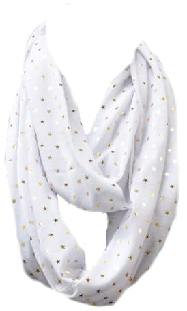 Jersey Loop Schal Tuch Halstuch Rundschal Schlauchschal Schmetterling Sterne glitzer