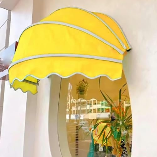 HOTAPEPU Tenda da Sole Modello,Tenda Cappottina da Sole,Tettoia per Porta a Cupola,Tettuccio per Porta,Vela Ombreggiante Resistente al Sole e Impermeabile,per Ingresso Decorazione