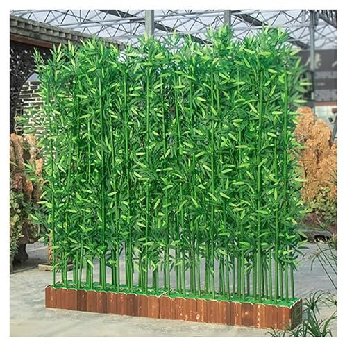 Künstliche Pflanzen, Sichtschutzwand, Trennzaun für drinnen und draußen, Gründekoration, künstlicher Sichtschutz für Terrasse, Garten, Landschaftsbau, Simulationsbaum, Hintergründe, 1 x 1 m