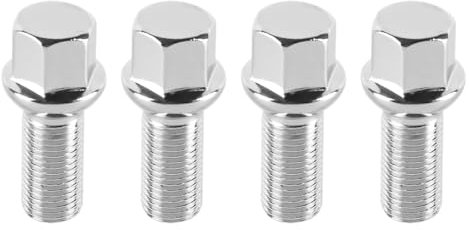 Tiardey Pernos de Rueda con Correa cónica de 60° compatibles con vehículos Peugeot, duraderos y Aptos para una Mejor instalación y Seguridad de Las Ruedas