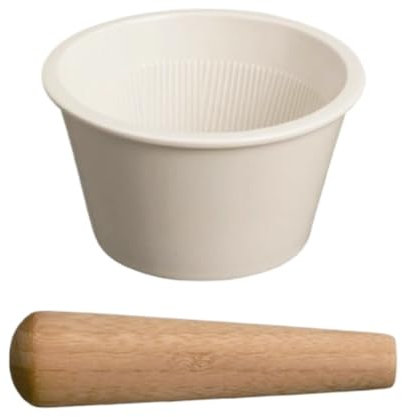 JYARZ Mortero Cocina para Triturar Especias Mortero De Cerámica, Machacador De Ajo For El Hogar, Molinillo De Condimentos De Cocina, Juego De Mortero Juego De Mortero Y Mazo