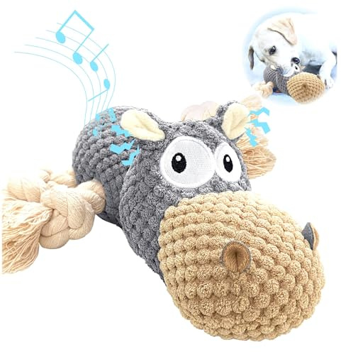AEITPET Giochi con Squeak Interattivo per Cani, Peluche per Cani con Cigolio, Giocattoli per Cuccioli da Masticare, Cane Giocattolo per Cane di Piccola e Media Taglia