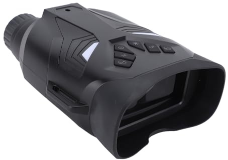 Luocute Binocolo Digitale con Fotocamera 4K QHD 48MP Schermo a Colori da 3 Pollici Zoom 8X Videocamera Binocolo con Foro per Vite da 6,35 Mm per Birdwatching Viaggi Escursionismo (BLACK)