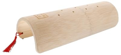 NihaoWXM Sauna Kopfstütze Holz Sauna-Kopfstütze, U-förmiges Nackenkissen aus Bambus, hohl, beige, Sauna-Nackenstütze Holz, Sauna-Zubehör