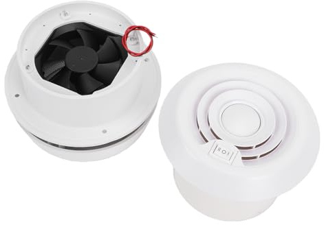 Asixxsix Dachentlüftung für Wohnmobile, 4 W, 500 U/min, 200 CFM, Luftbelüftung, Abluftventilator, 2 Einstellbare Geschwindigkeiten, Energiesparender Kunststoff-Absaugventilator