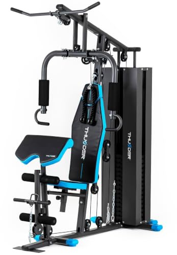 THUNDER Multifunktionale Kraftstation Home Gym Fitnessstation mit Kabelzug & Muskelaufbau Training (Force)