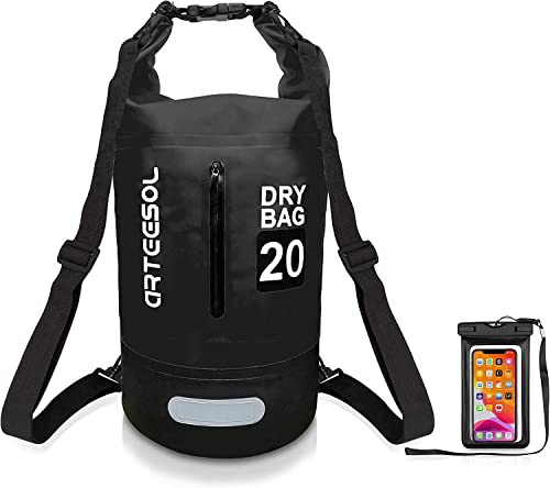Waterproof Dry Bag, 5L/10L/20L/30L Waterproof Backpack Dry Sack Rucksack, Swim Bag with Adjustable Shoulder Straps, for Beach Swimming Kayaking Hiking Boating Canoeing Surfing Fishing