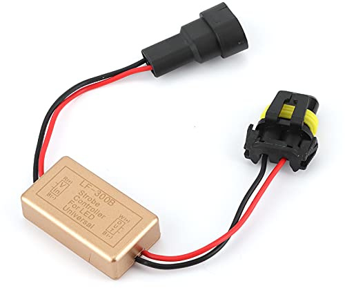 Aramox LF-300B Boîte de Contrôleur de Flash Stroboscopique Clignotant Continu 9005 9006 9012 Phare à LED Antibrouillard Petite Lumière Contrôleur de Feu Stop LED Contrôleur de Flash Stroboscopique