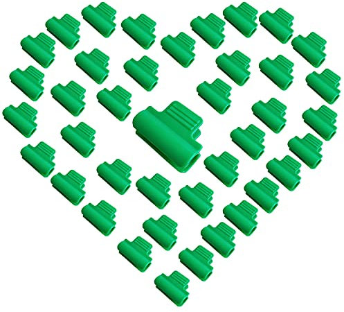 40 Pcs Greenhouse Clamp Garden Hoops Clips for Netting Garden Net Clips Film Row Cover Netting Tunnel Hoop Shed Film Clip Shading Net Rod Clips Film Buckles (16mm)