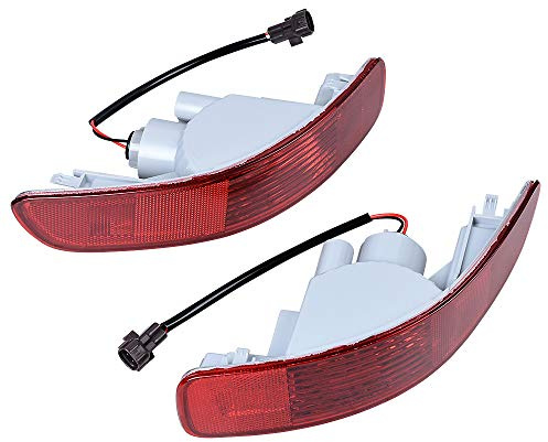 Astra Depot Left Right Rear Bumper Tail Fog Light Reflector Compatible with Mitsubishi Outlander 2007-2012