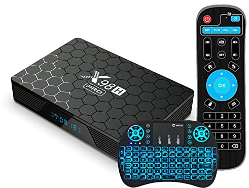 LIROM Smart TV Box Android 12.0, 4GB RAM 64GB Rom Allwinner H618 Quad-Core con WiFi 2.4/5.0Ghz BT5.0 10/1000M Ethernet, Supporto 4K/3D/1080P/HDMI 2.0/H.265 Set Top Box,2gb+16gb
