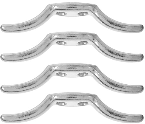 IMIKEYA 4 Piezas Abrazadera De Cuerda para Persianas Abrazadera De Cuerda De Cortina Cornamusa para Kayak Listón De Cuerda para Cortina Enrolladores De Cable Gancho Ventana Cortinas Metal