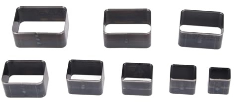 Kit De Matrices De Poinçonnage Cuir Lot De 8 Outils De Découpe Perforateur Rectangle De Poinçonnage Ensemble D'outils De Poinçon Creux