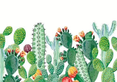 Non-Woven Murals Kids Wood Effect Boys Girls 3D Black and White Hand Drawn Cactus Grey Silver Graffiti Living Room Bedroom Kitchen Wallpaper