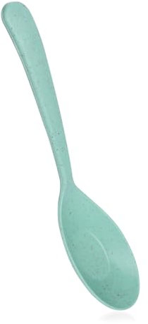 Cucchiaio da Zuppa Ecologico con Manico Lungo in Plastica per Minestra Porridge - Microonde e Lavabile in Lavastoviglie - Stoviglie per Bambini