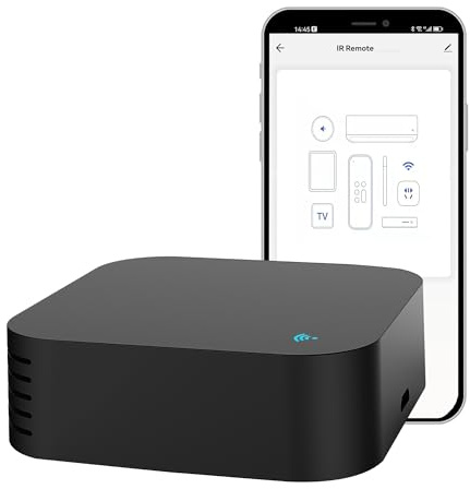 Télécommande universelle WiFi IR : télécommande infrarouge intelligente pour TV STB, A/C, moteur de rideau, contrôle par application Tuya/Smart Life, compatible avec Alexa