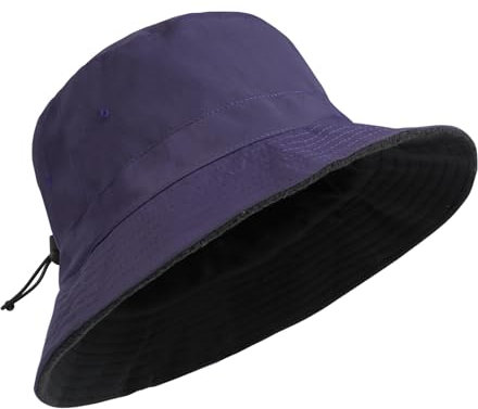 TAGVO XXL Bob Chapeau de Pêcheur Imperméable, Hiver Chaud Duveteux Chapeau Seau en Peluche Pliable Chapeau de Pluie pour Femme Homme