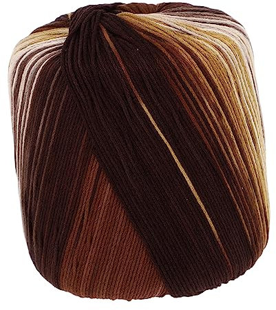 Housoutil Baumwollgarn Strickgarn Farbverlauf Baumwolle Häkeln DIY Handarbeit Für Pullover Mützen Schals Und Accessoires Langlebig Weich Vielseitig Zuschneidbar