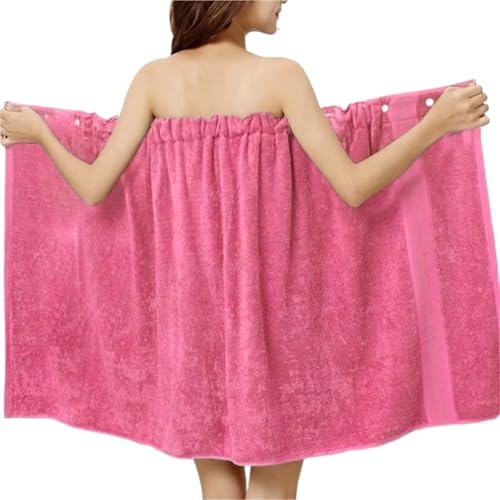 WEOKDFHA Gonna Asciugamano Da Bagno Gonna da bagno for donna, asciugamano da bagno super assorbente con fibbia elastica, perfetta come copricostume da spiaggia o a bordo piscina.(PINK)