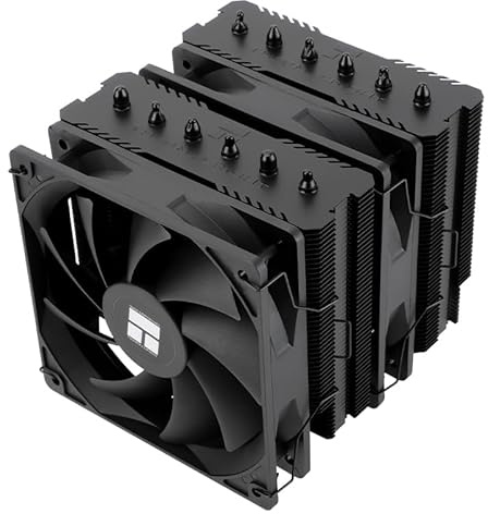 TR-Thermalright Peerless Assassin 120 SE Black CPU Air Cooler, Dual Towers and Fan with 6 Heat Pipes, 120mm TL-C12C PWM Fan with 1550RPM, for AM5/AM4, Intel lga1851/1700/115x, Black