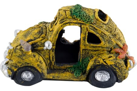 Durlo Aquarium-Wrackauto, Autowrack-Dekoration Aus Harz, Für Die Mikrolandschaftsdekoration Von Aquarien (Geländewagen)